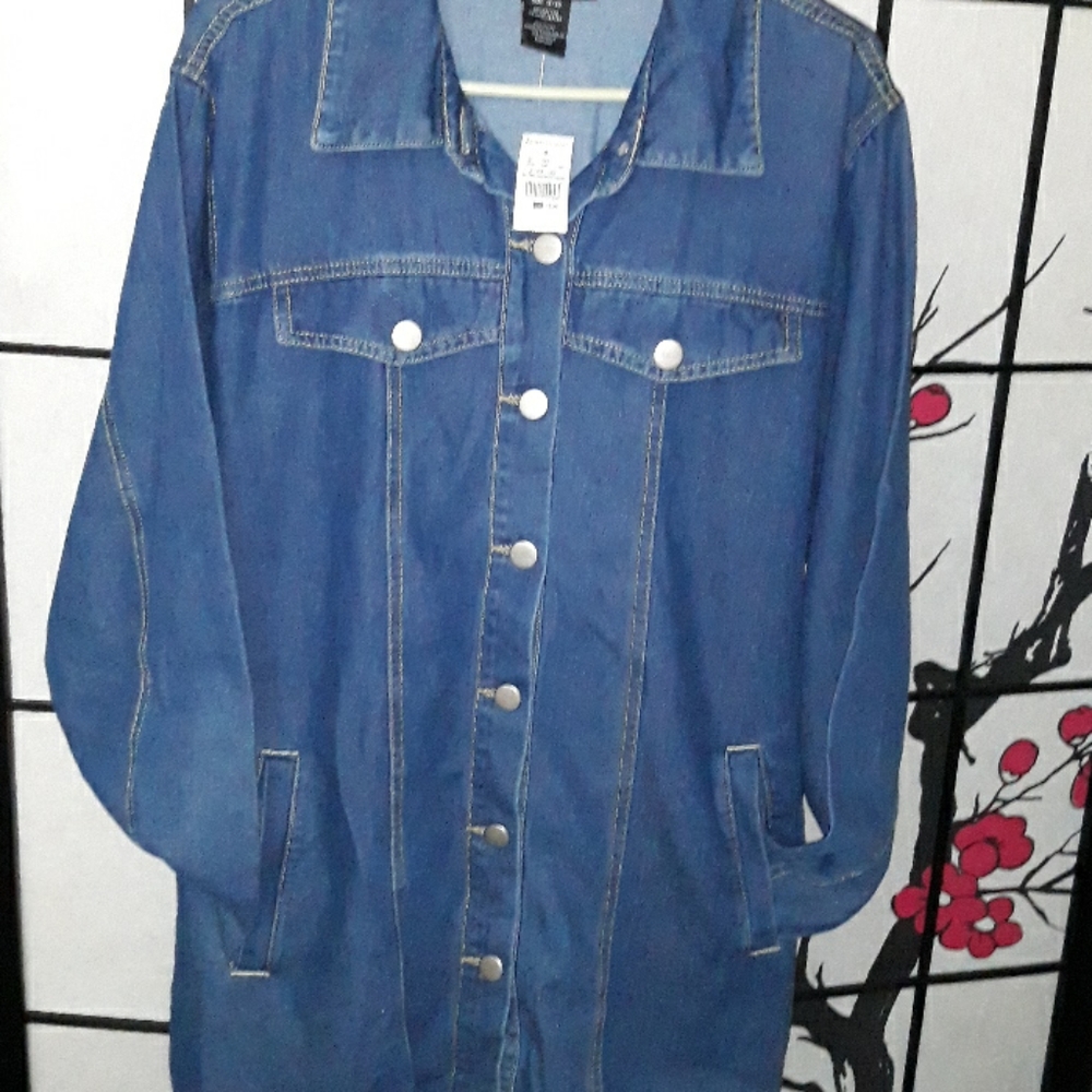 Ashley Stewart Jacket denim NWT